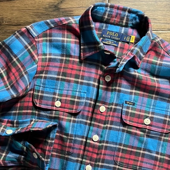 Polo by Ralph Lauren Classic Fit Performance Flannel Shirt - Picture 13 of 16